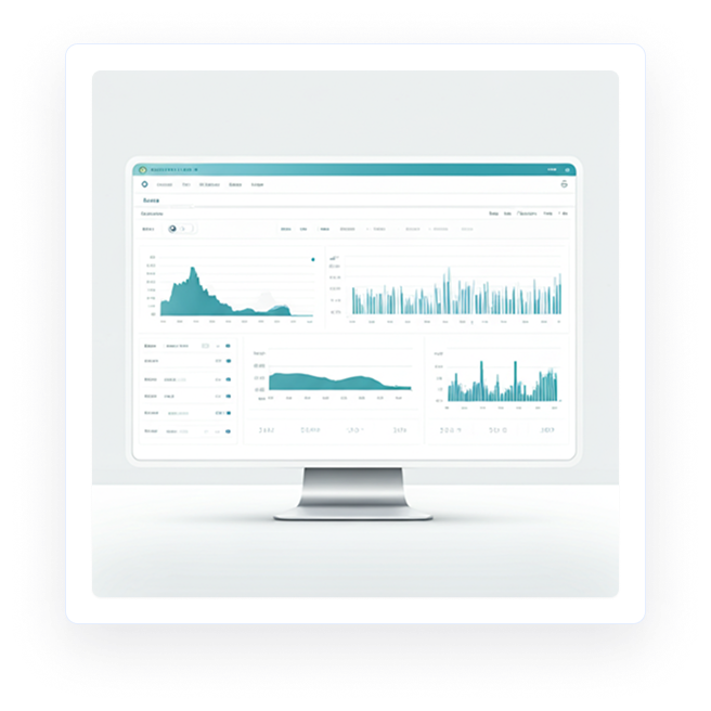 Enterprise dashboard preview on a monitor